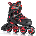 2Pm Sports Torinx Boys Adjustable Inline Skates, Fun Beginner Roller Skates For Kids, Youth, Girls, Men And Women - Red Medium
