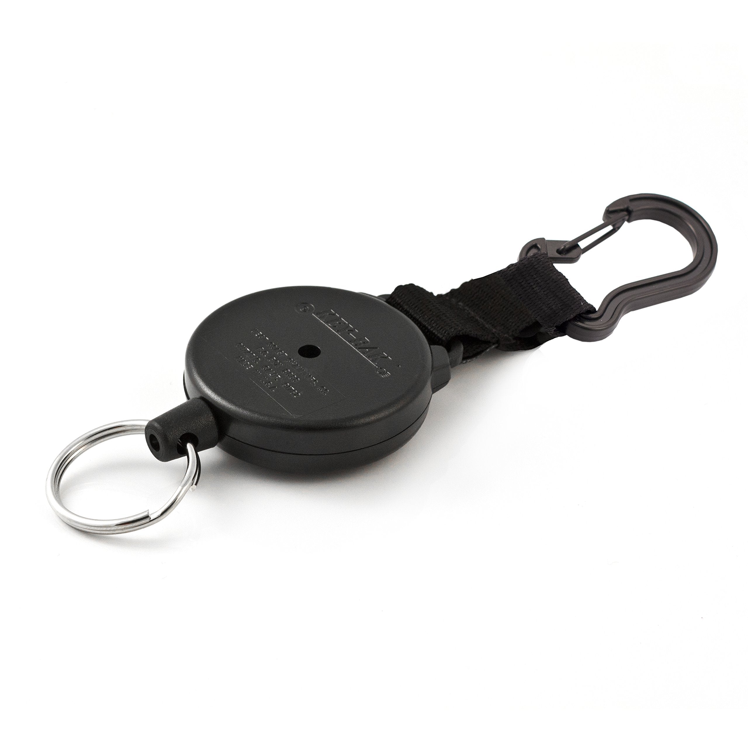 Key-Bak Securit Hd Retractable Keychain, 48'' Retractable Cord, 8 Oz. Retraction, Durable Polycarbonate Case, Zinc Alloy Carabin