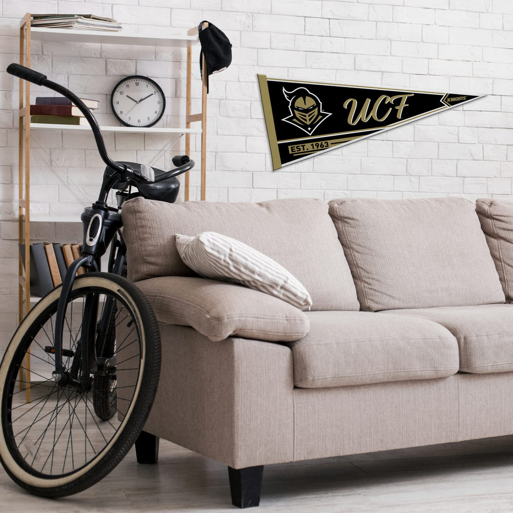Rico Industries Ncaa Central Florida Knights - Ucf Ucf Classic 12'' X 30'' Felt Wall D  Cor Pennant - Great For Home/Bed Room/Ma