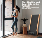 Walking Pad, High Grade Wood Under Desk Treadmill 300Lbs Capacity, Max 2.5 Hp Electric Treadmill For Home Office Installation-Fr