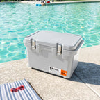 Iris Usa Hugel 44 Qt Cooler, Heavy Duty Metal Buckles, Leak-Free Design, Durable Hard Cooler, Ice Chest With Bungee Strap, Molde
