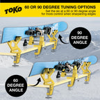 Toko Freeride Ski Vise Grip For Tuning And Waxing - Secure No Slip Grip And Holding Position For Freestyle And Jumping Ski Edge