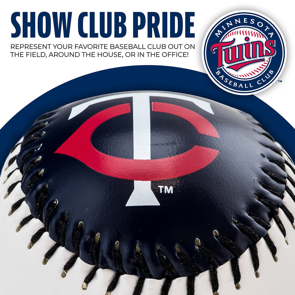 Franklin Sports Minnesota Twins Mlb Team Baseball - Mlb Team Logo Soft Baseballs - Toy Baseball For Kids - Great Decoration For