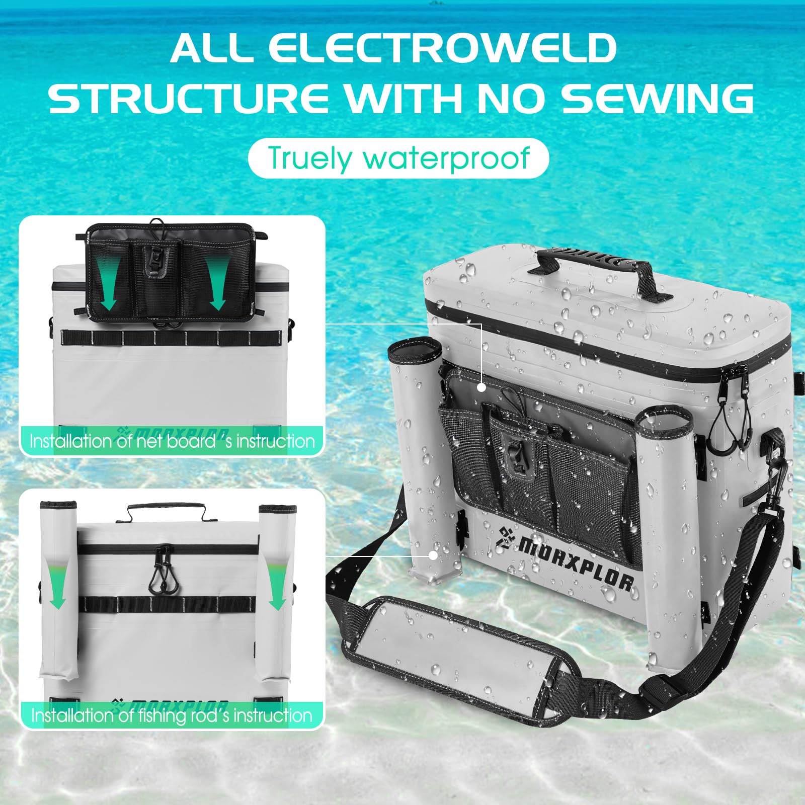 Kayak Cooler,Waterproof Kayak Seat Back Cooler For Kayaking,Kayak Accessories Cooler Bag,Protable Ice Chest,Beach Cooler,Travel