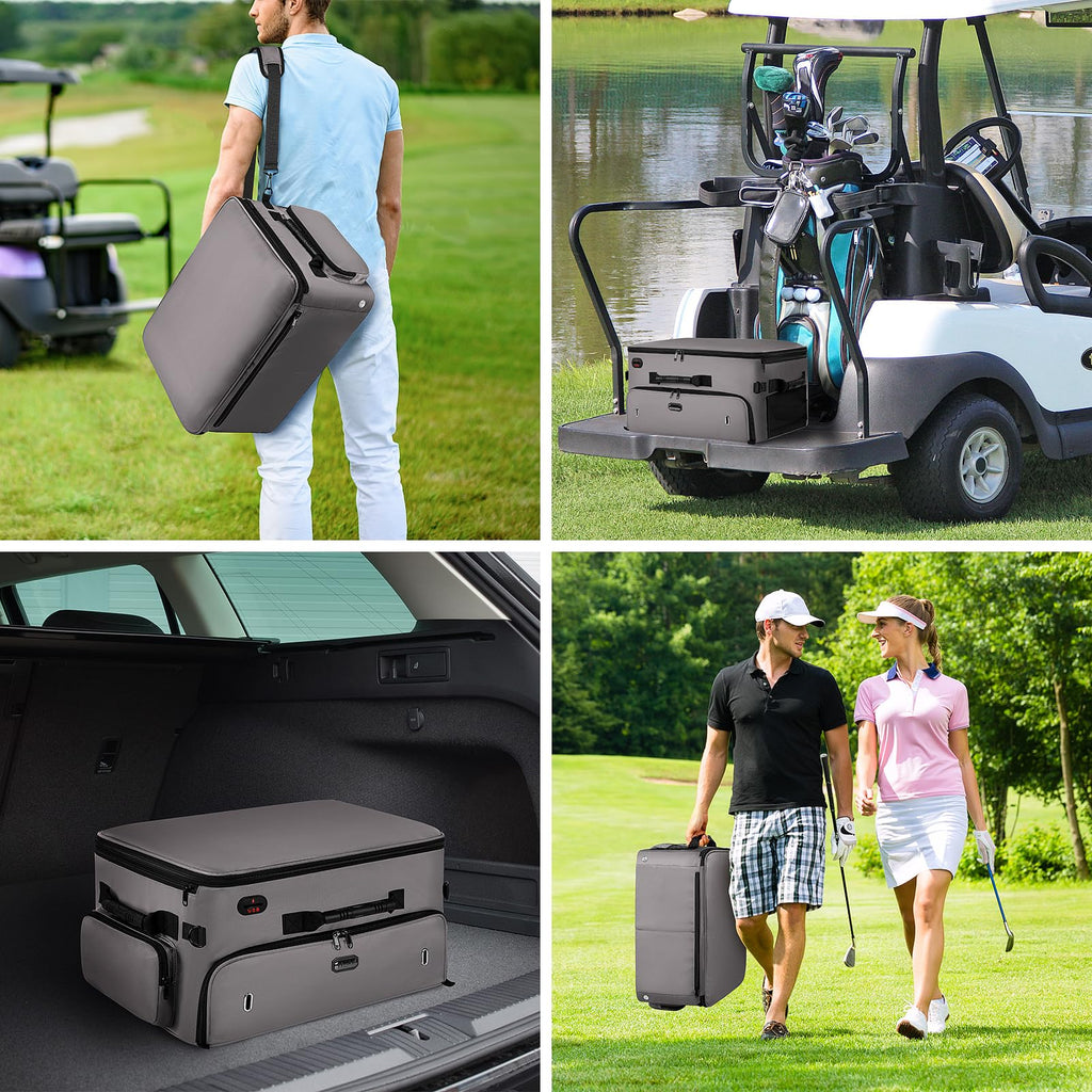Mogplof Extra Large 2 Layer Golf Trunk Organizer, Golf Gifts for Men Golfers, 20x 14x 10 Water-resistant Car Durable Golf Organi