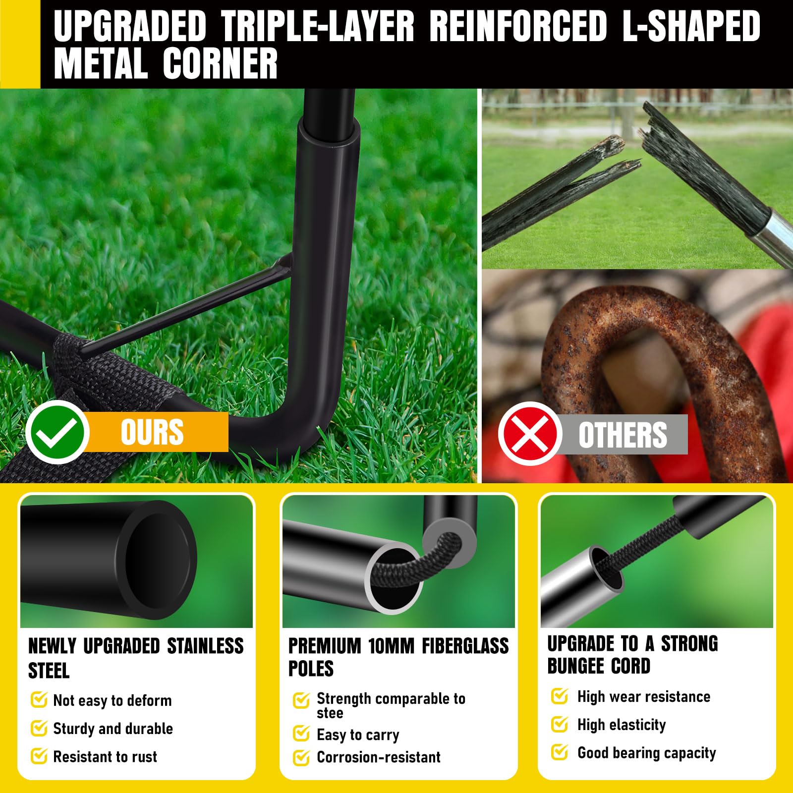Kids Soccer Goals For Backyard Set, 2 Pack Of 4X3 Ft Portable Pop Up Soccer Nets With Soccer Ball, Cones, Complete Training Equi