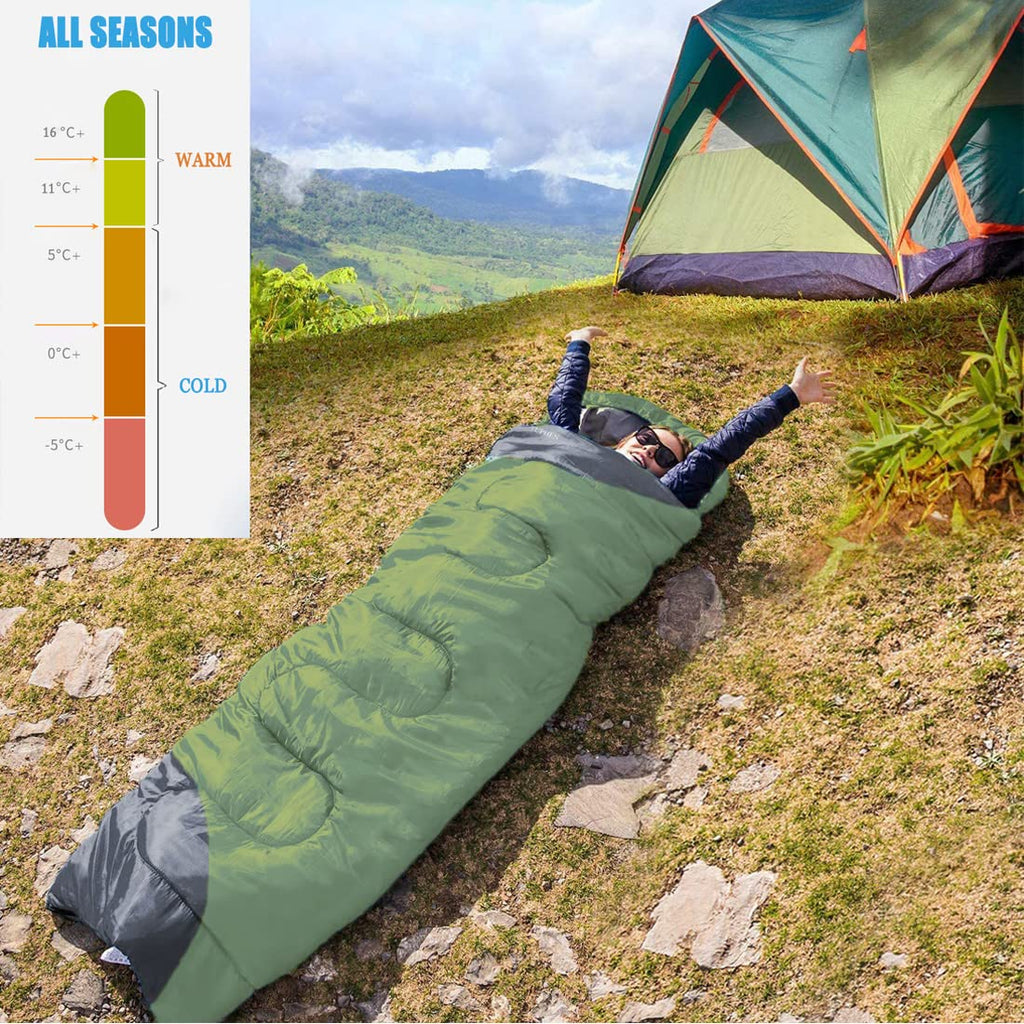 Tuphen- Sleeping Bags For Adults Kids Boys Girls Backpacking Hiking Camping Liner, Cold Warm Weather 4 Seasons Winter, Fall, Spr