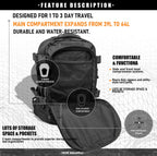 Miramrax Tactical Backpack Military Army Daypack - Assault Pack For Men Molle Backpacks Bug Out Bag 3 Day Pack For Hiking Campin