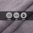 Redcamp Large Waterproof Stadium Blanket For Cold Weather, Soft Warm Fleece Camping Blanket Windproof For Outdoor Sports, Dark B
