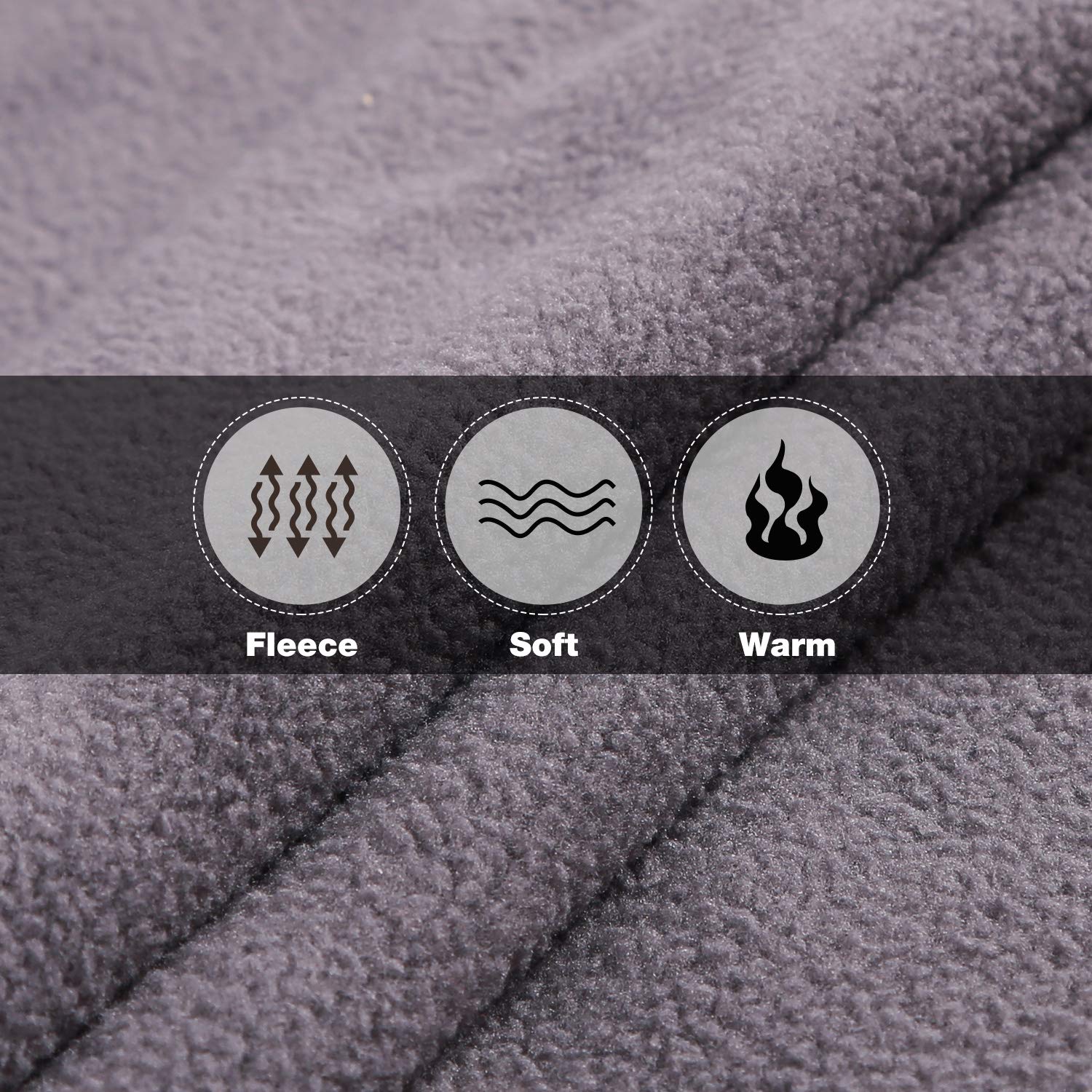 Redcamp Large Waterproof Stadium Blanket For Cold Weather, Soft Warm Fleece Camping Blanket Windproof For Outdoor Sports, Dark B