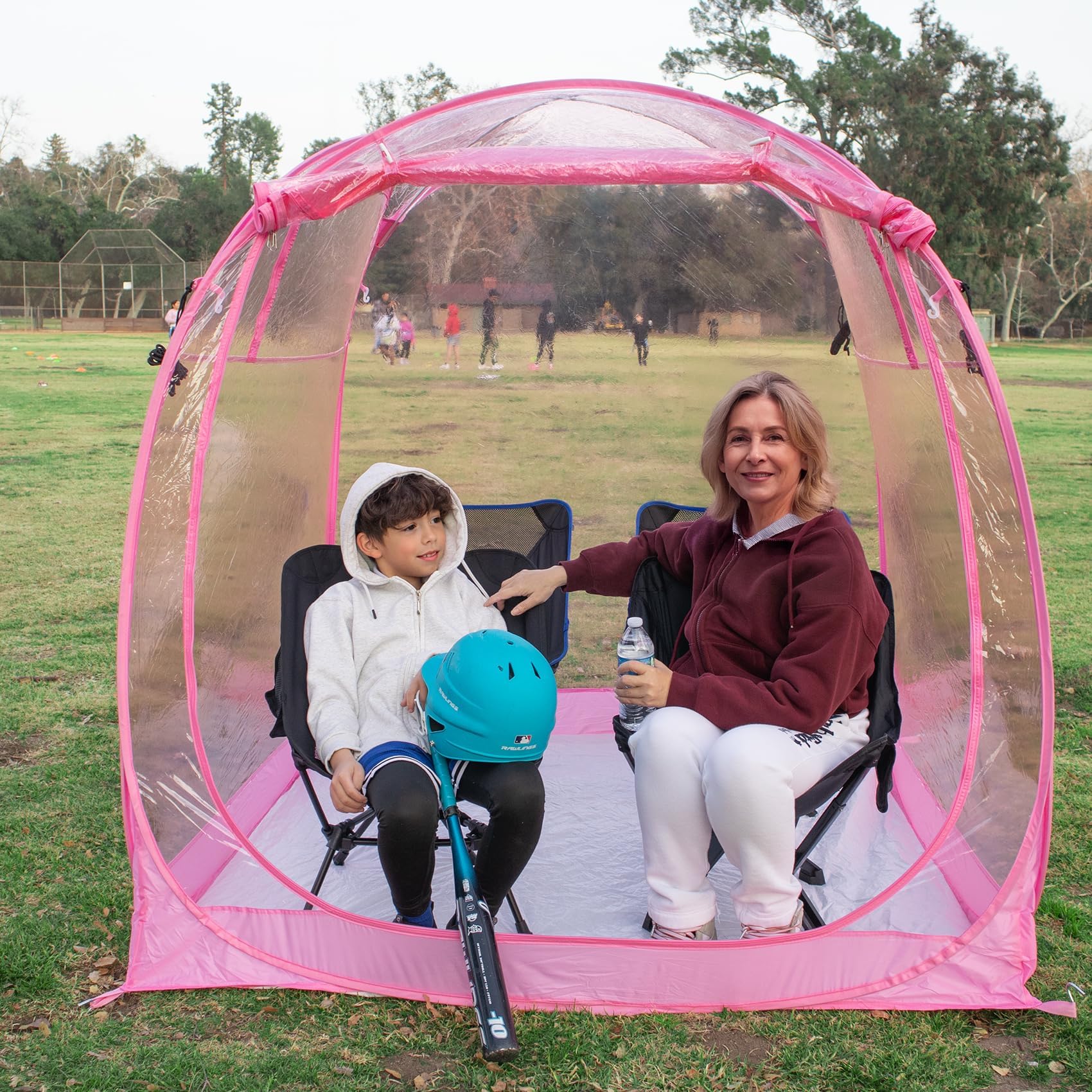 All Weather Proof Pod Sports Tent,Outdoor Weather Tent Sports Pod Pop Up Shelter with Sealed Floor,Pop Up Screen House with Carr