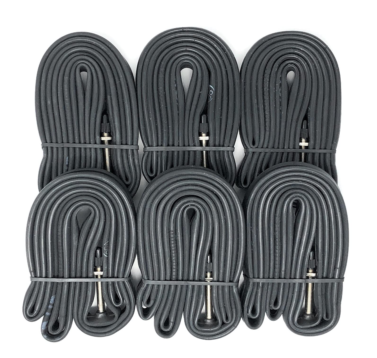 Velotubes 700C X 35/43 Road & Gravel 48Mm Presta Valve Bicycle Inner Tubes - Bulk 6 Pack