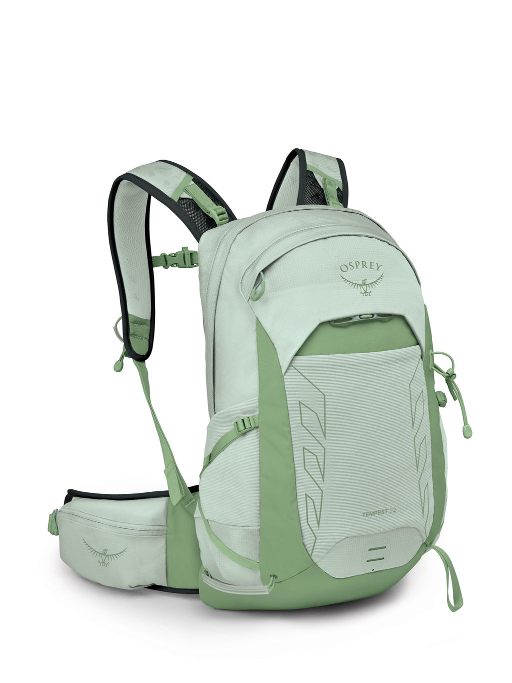 Osprey Tempest 22L Womens Lightweight Hiking Backpack - Small Daypack for Travel & Camping, Frosty Mint Green/Botanica
