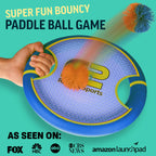 Fun Bouncy Paddle & Stringy Ball Toss & Catch Game - Easy To Use For Kids All Ages - Also Works As Frisbee - Easter Basket Stuff