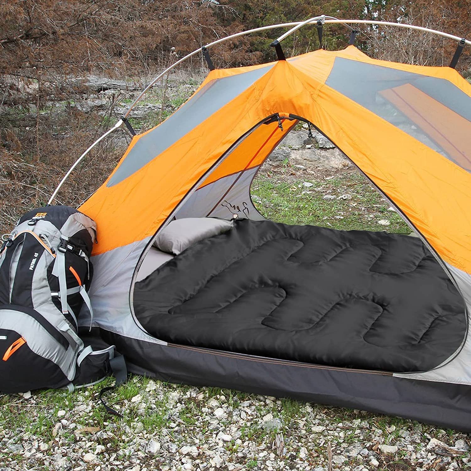 10 Pack Sleeping Bags For Adults Cold Weather Bulk For Homeless People, 4 Seasons Warm Or Cold Lightweight Indoor Outdoor Backpa