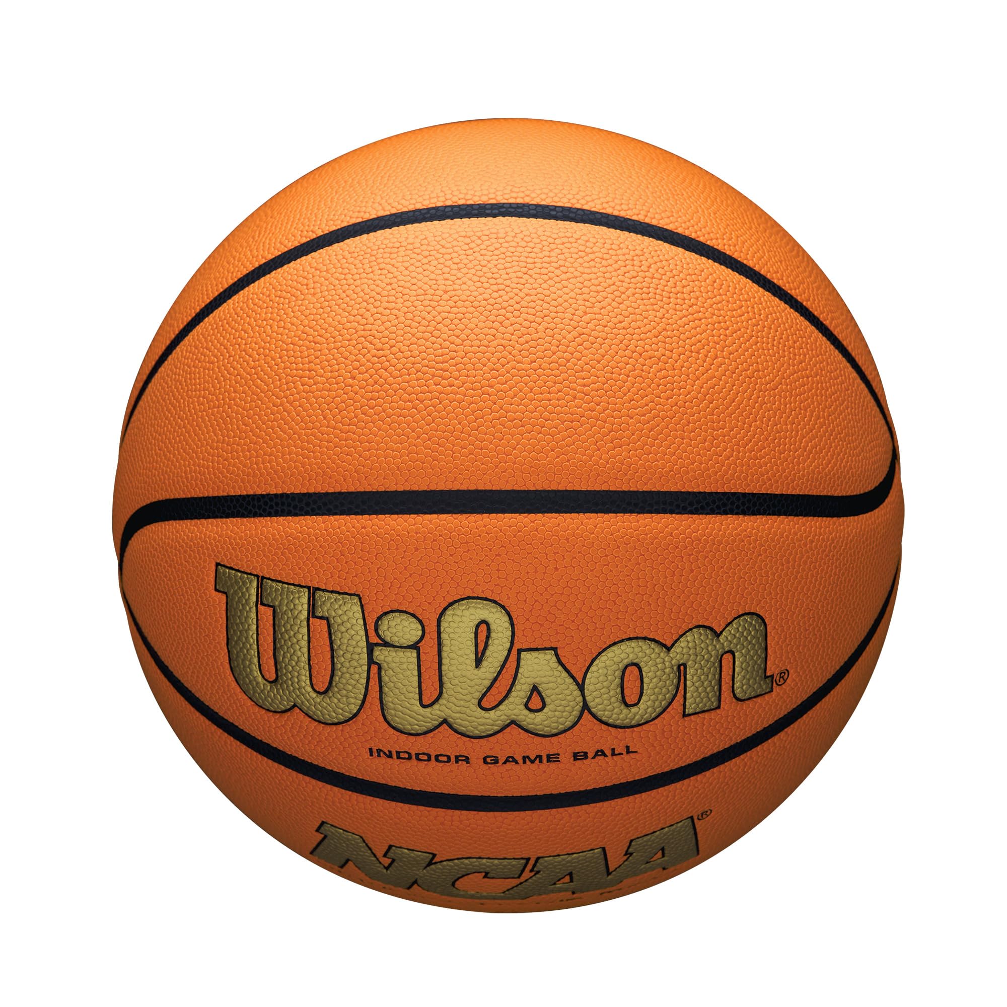 Wilson Ncaa Evo Nxt Official Indoor Game Basketball - Gold/Orange, Size 6-28.5''