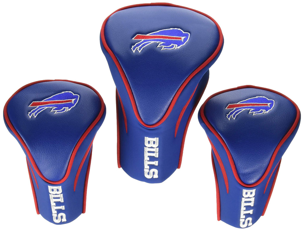 Team Golf Nfl Buffalo Bills Contour Golf Club Headcovers (3 Count) Numbered 1, 3, & X, Fits Oversized Drivers, Utility, Rescue &