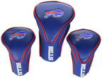 Team Golf Nfl Buffalo Bills Contour Golf Club Headcovers (3 Count) Numbered 1, 3, & X, Fits Oversized Drivers, Utility, Rescue &