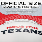 Franklin Sports Nfl Houston Texans Autograph Football - Official Size White Panel Souvenir Football For Autographs + Signatures