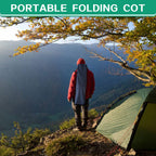 Nesdcc Camping Cot With Mattress Comfortable And Sturdy Load Up To 450Lb Cots For Sleeping Camping Bed Folding Cot With Carry Ba