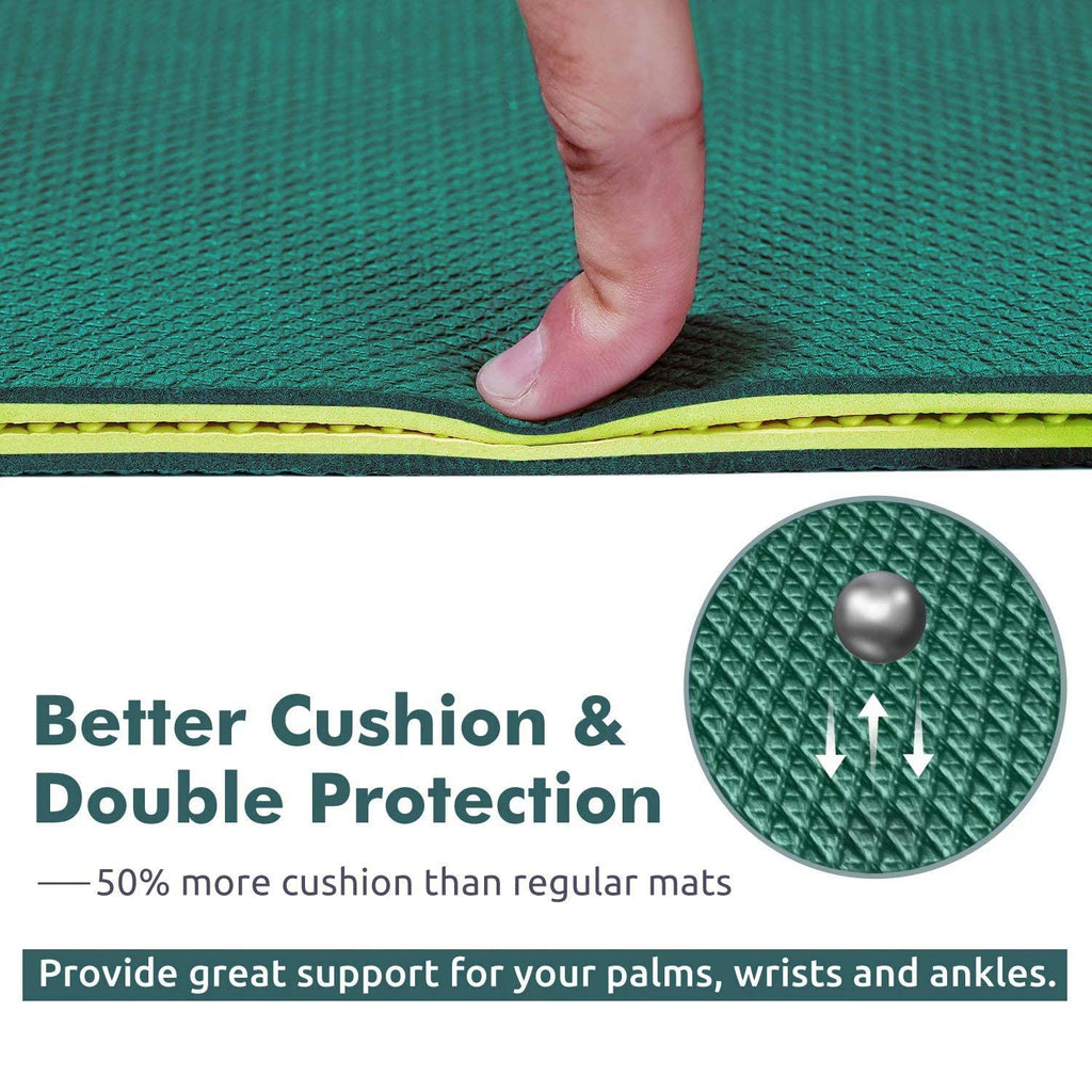 Ewedoos Yoga Mat Non Slip Tpe Yoga Mats Exercise Mat Eco Friendly Workout Mat For Yoga, Pilates And Floor Exercise Thick Fitness