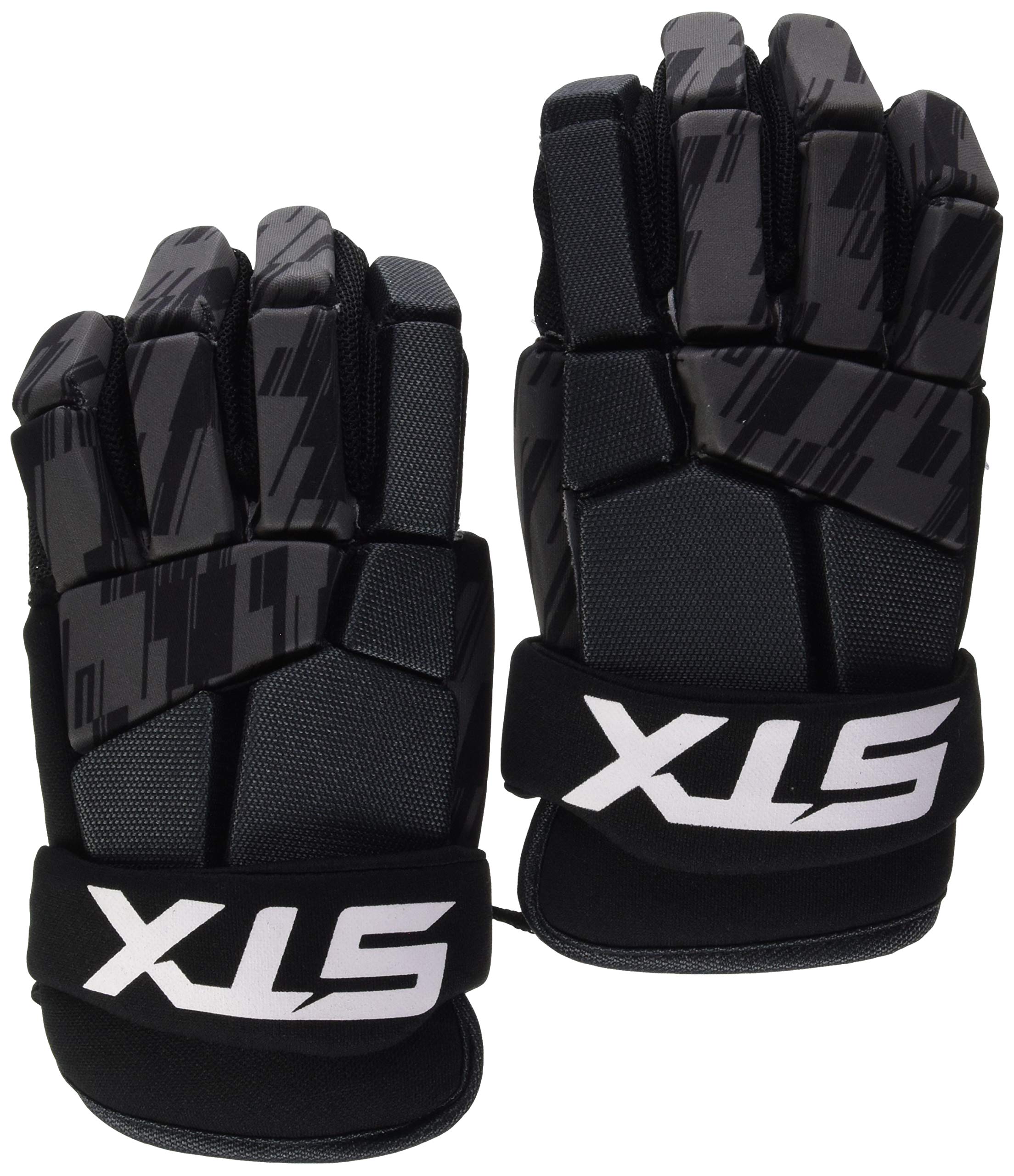 Stx Lacrosse Stallion 75 Gloves, Black, X Small, Pair