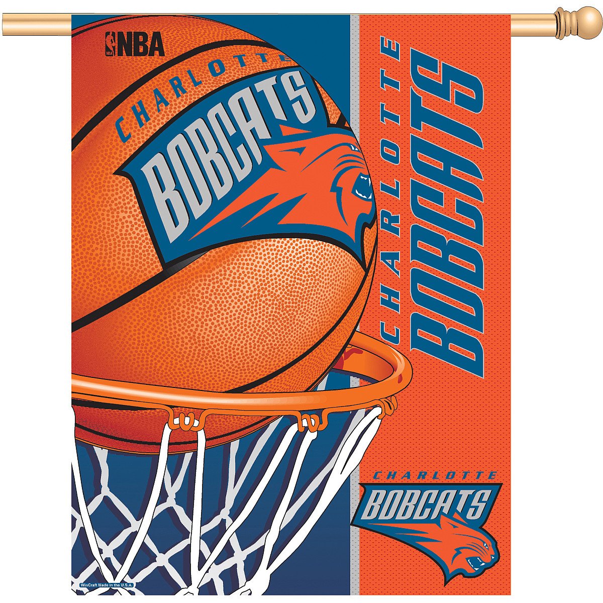 WinCraft NBA Charlotte Hornets Vertical Flag, 27 x 37