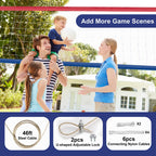 Xxxyyy Professional Volleyball Net Outdoor Heavy Duty, Upgraded Weather Resistance, Lengthened Stainless Steel Cable, Thicker Si
