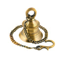 Uapan Brass Decorative Wall Hanging Bell With Chain & Hook (Pack Of 1 Nos)