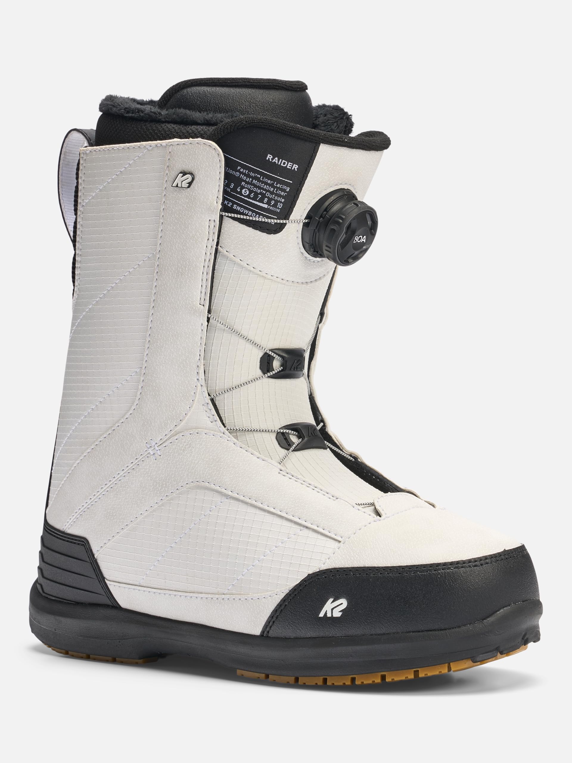 K2 Raider Mens Snowboard Boots, White, 13