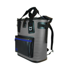 Built Welded Soft Portable Backpack Cooler With Wide Mouth Opening - Insulated And Leak-Proof Gray 5233505