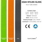 Gm Climbing Pack Of 3 16Mm Nylon Sling Runner 60Cm / 24Inch (Green Sling)
