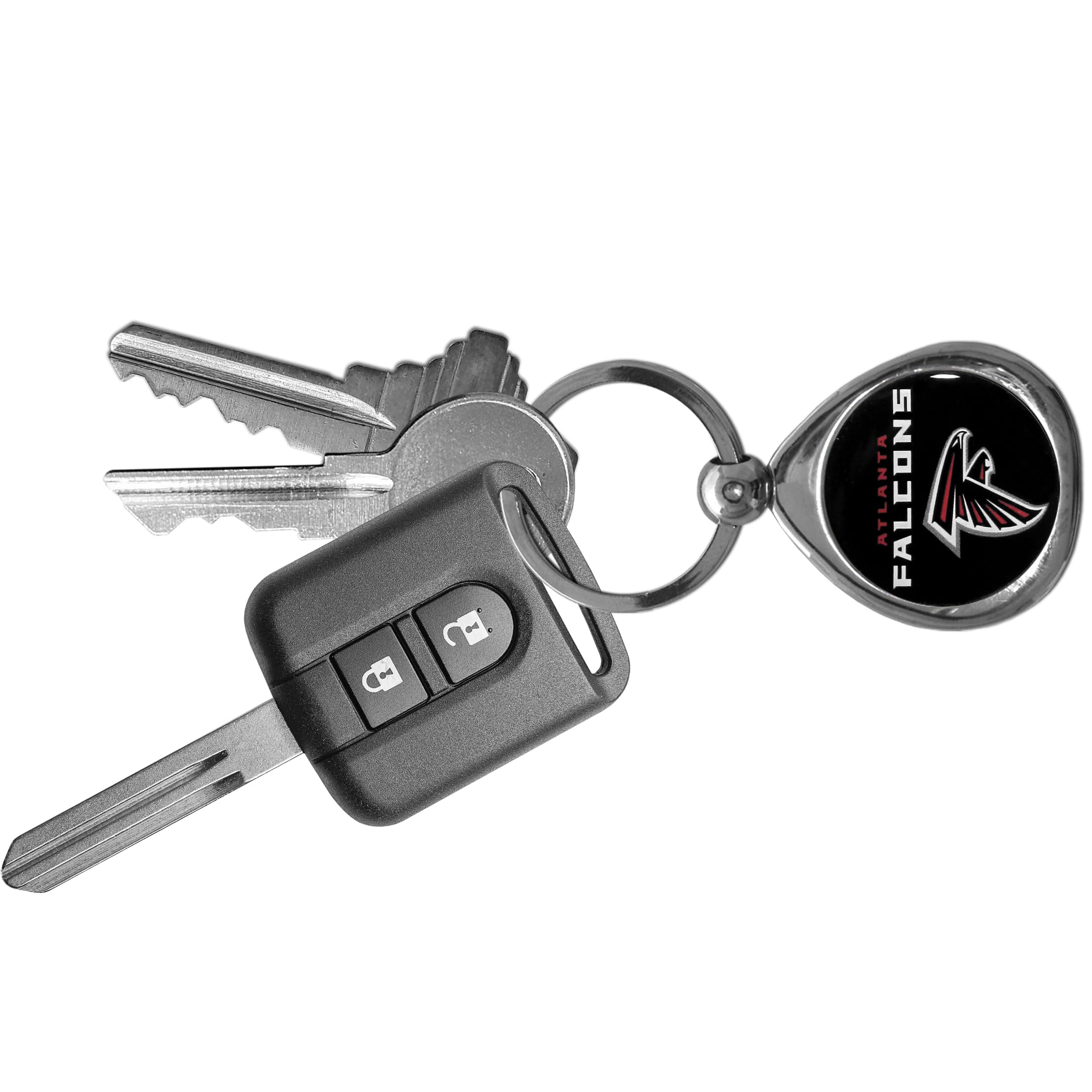Nfl Siskiyou Sports Fan Shop Atlanta Falcons Chrome Key Chain One Size Team Colors