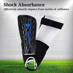 Zodiac Soccer Shin Guard with Detachable Ankle Protection-Black - Vizari Sports