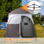 Vingli 2 Room Shower Tent, 7.5 Ft Instant Pop Up Shelter With Carrying Bag, Privacy Changing Room Tent, Perfect For Portable Toi