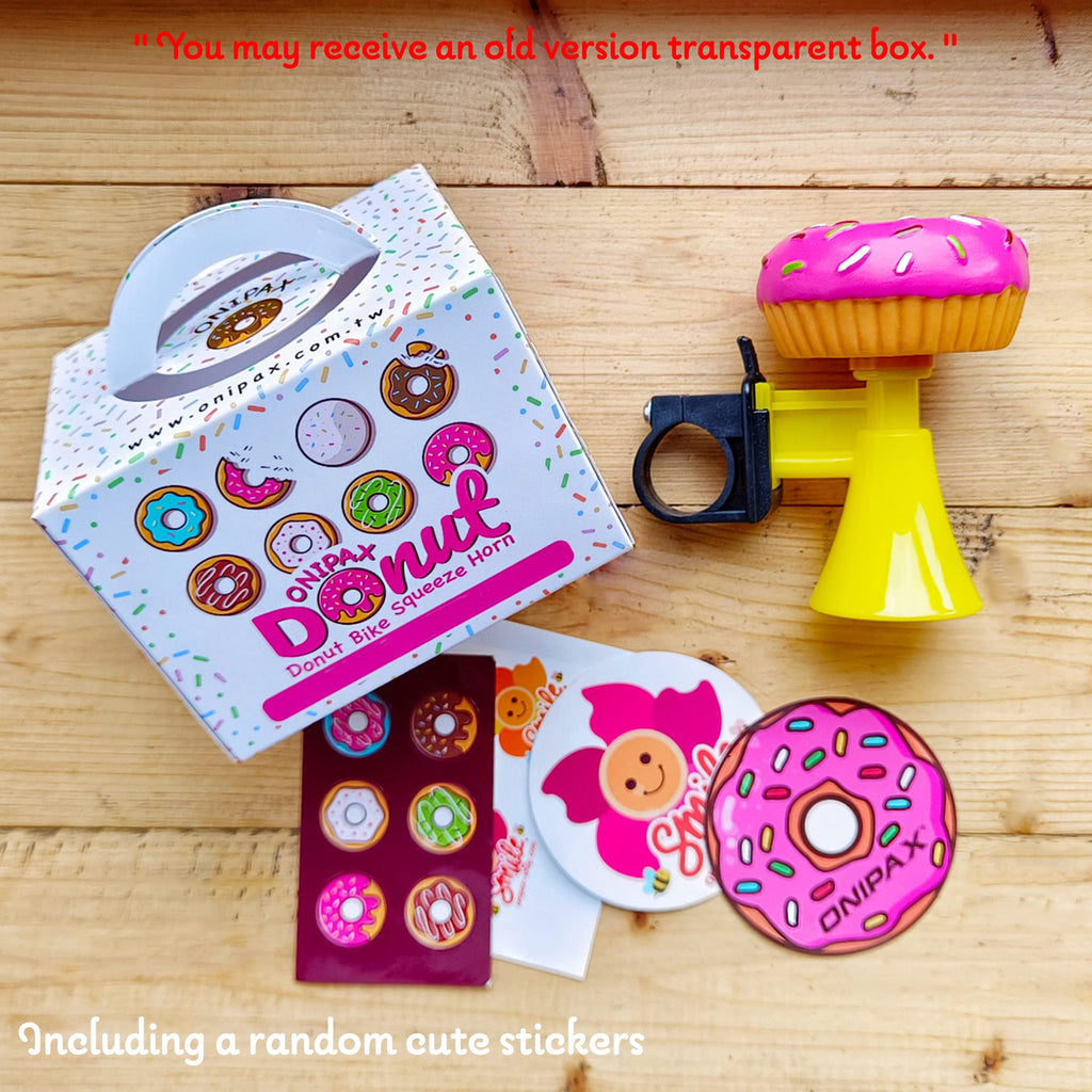 Onipax Donut Bike Squeeze Horn Cute Honk For Adults Or Kids Boys Girls Bike/Toddler Bike/Scooters