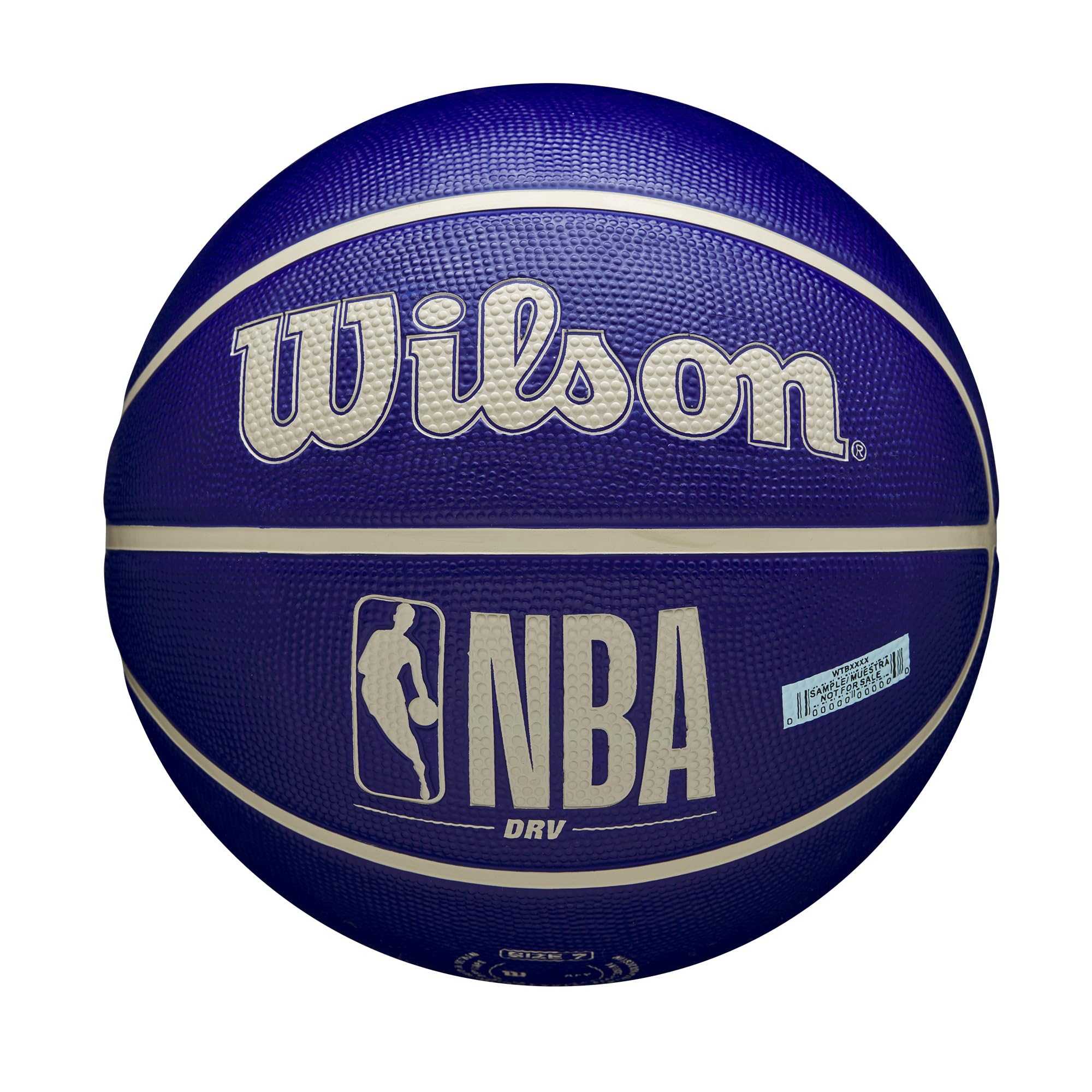 WILSON NBA DRV Outdoor Basketball - Indigo/Beige, Size 7-29.5