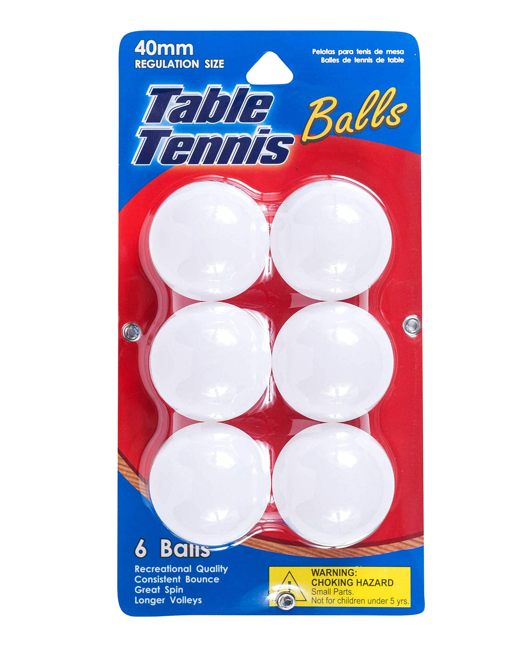 Table Tennis Balls 6 Pk