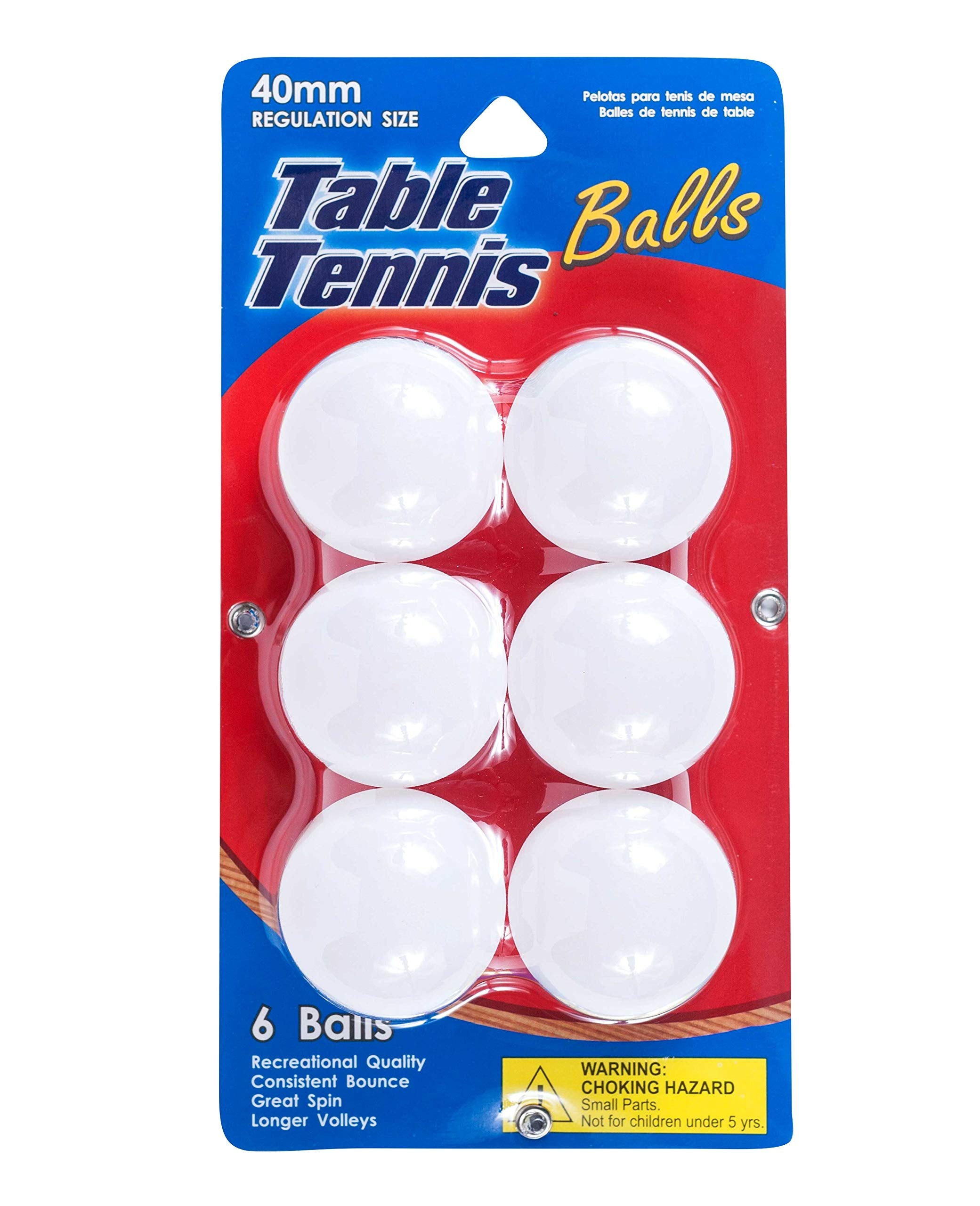 Table Tennis Balls 6 Pk