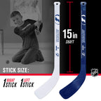 Franklin Sports Unisex Teen Franklin Sports Tampa Bay Lightning Mini Hockey Set Knee Hockey Goal Ball 2 Hockey Stick Combo, Tamp