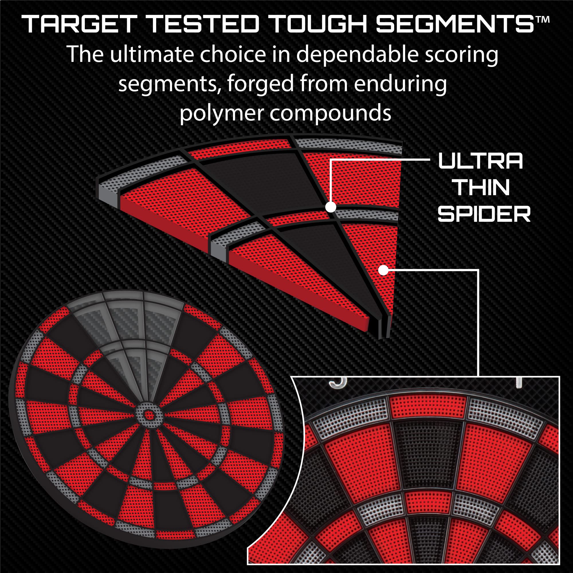 Viper Orion Electronic Dartboard, Two Large Scoreboards, Dual Color Lcd Cricket Displays, Voice Scoring, Red Black And Silver Se