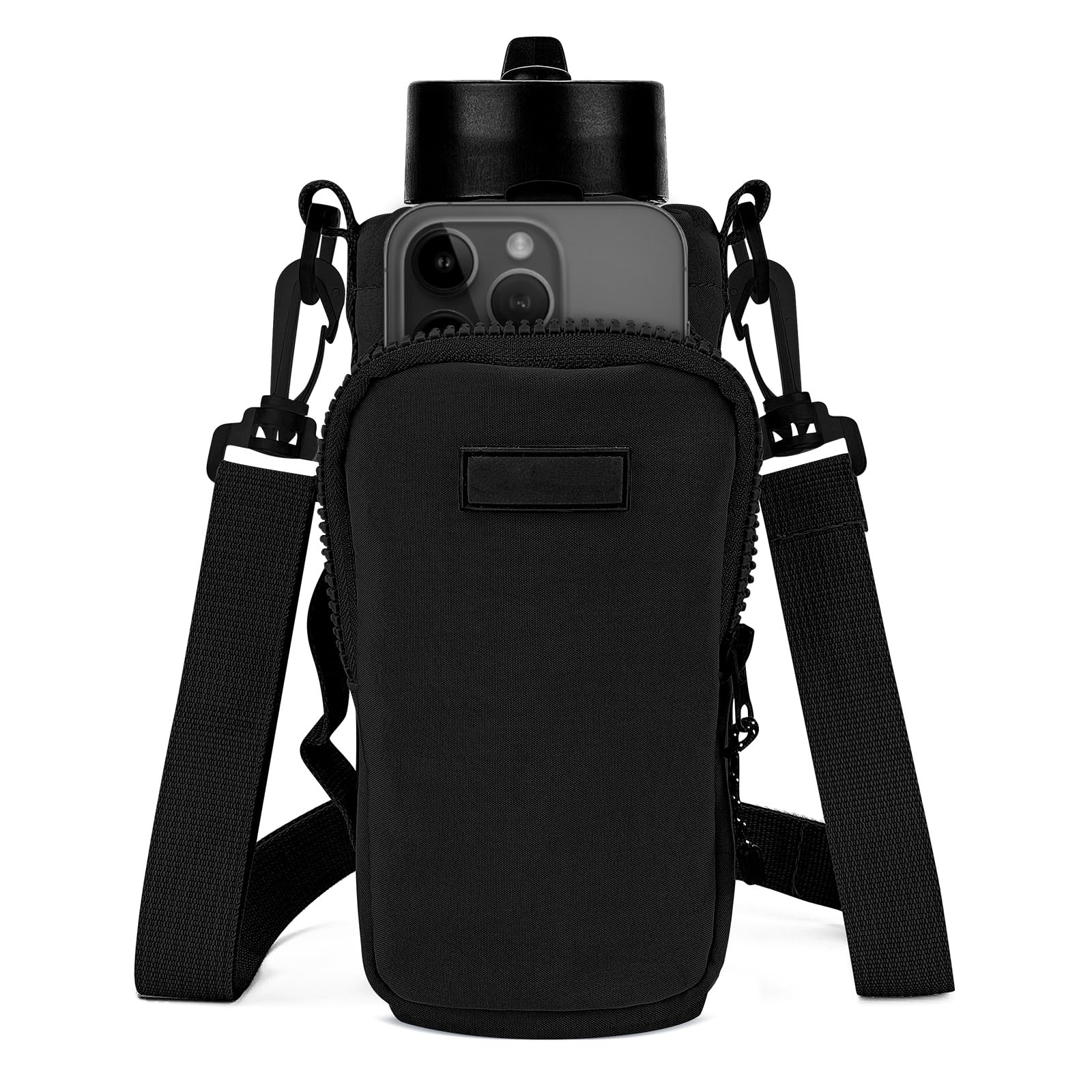 Linkidea Water Bottle Carrier with Strap Compatible with YETI Rambler Bottle 18oz/26oz, Owala FreeSip 24oz/32oz, Waterbottle Sli