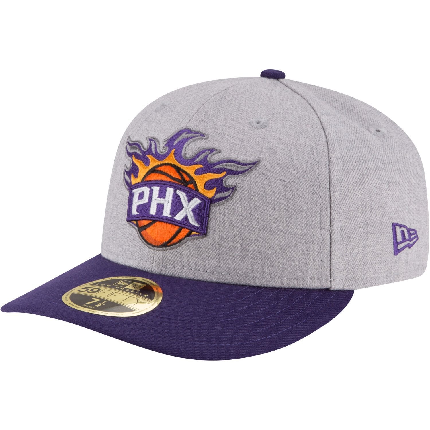 Nba Phoenix Suns Men'S Low Profile 59Fifty Fitted Cap, 7.25, Heather Gray