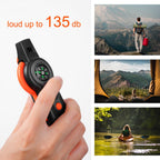 Binboll Emergency Survival Function Whistle, Outdoor Multifunctional Tool Safety Whistle With Lanyard, Ideal For Kayaking, Boati