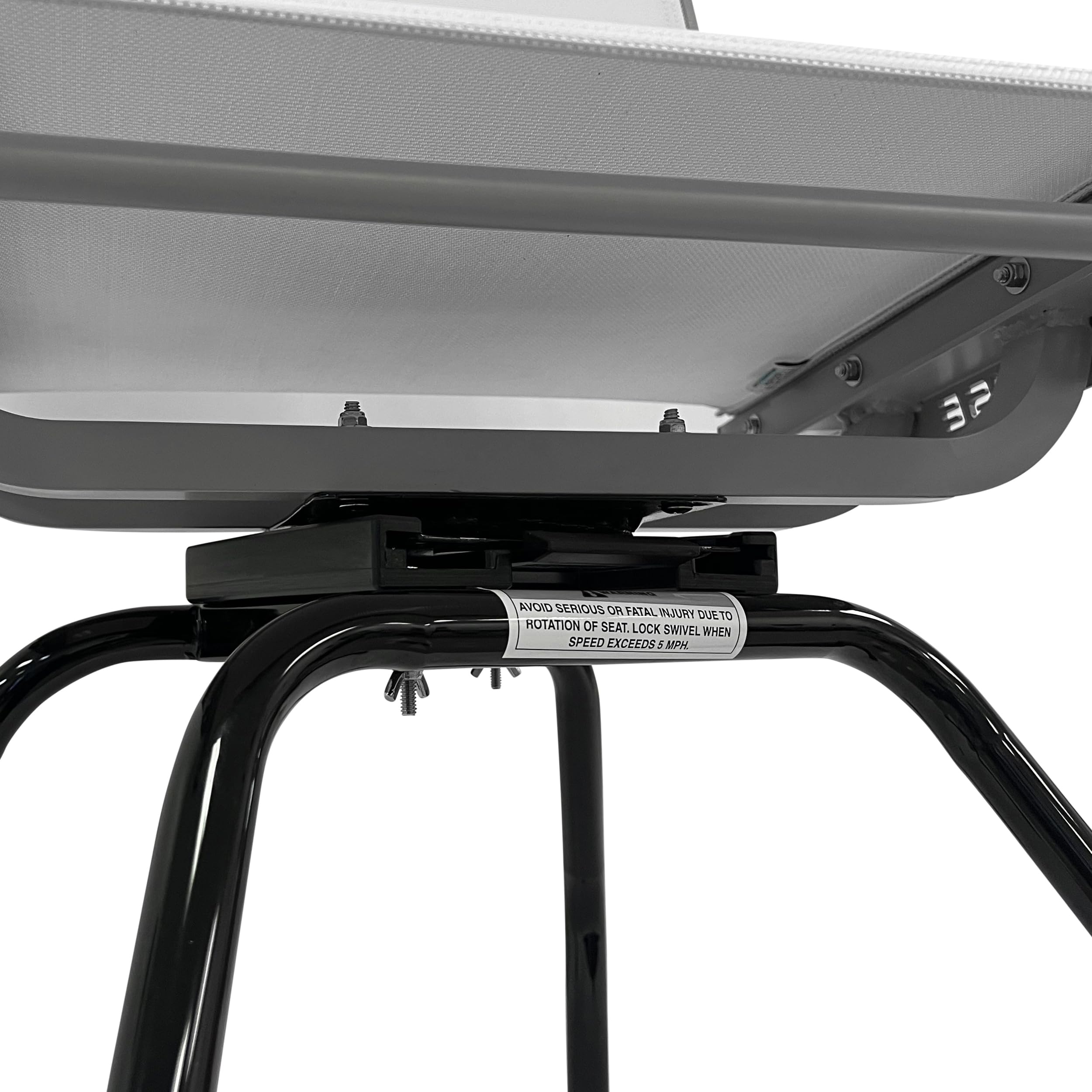 Wise 8Wd1234 Portable Seat Stand For Boat Seats, Black Powder Coat Finish