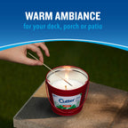 Cutter Candle, Outdoor Soy Wax Candle Made with Real Citronella Oil and Cornmint Oil Reduces The Presence of Mosquitoes with A L