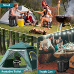 Upgrade Retractable Portable Toilet Camping Toilet Lightweight And Height Adjustable Folding Travel Toilet Portable Potty For Ad