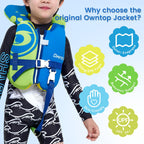 Owntop Toddler Swim Vest Kids Float Jacket Swimming Aid For Children 20-30-40-50Lbs With Adjustable Safety Straps Age 1-6 Years