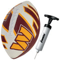 Franklin Sports Nfl Washington Commanders Football - Youth Football - Mini 8.5'' Rubber Ball - Perfect For Kids - Team Logos And