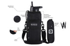 Iron Flask Carrier, Holder, Sleeve - Fits Insulated Stainless Steel Sports Water Bottle, Adjustable Shoulder Strap, Holder Bag C